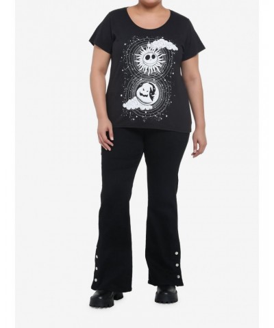 The Nightmare Before Christmas Jack & Oogie Boogie Celestial Girls T-Shirt Plus Size $14.52 T-Shirts