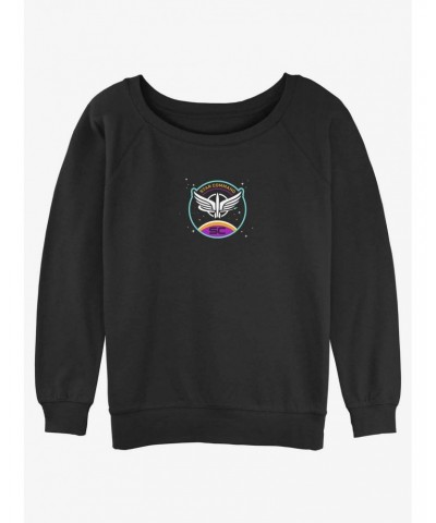 Disney Pixar Lightyear Star Command Icon Girls Slouchy Sweatshirt $15.87 Sweatshirts