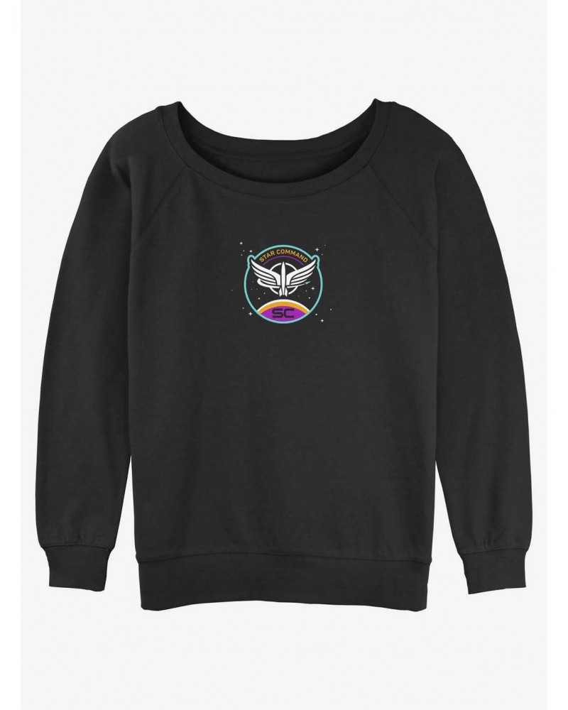 Disney Pixar Lightyear Star Command Icon Girls Slouchy Sweatshirt $15.87 Sweatshirts