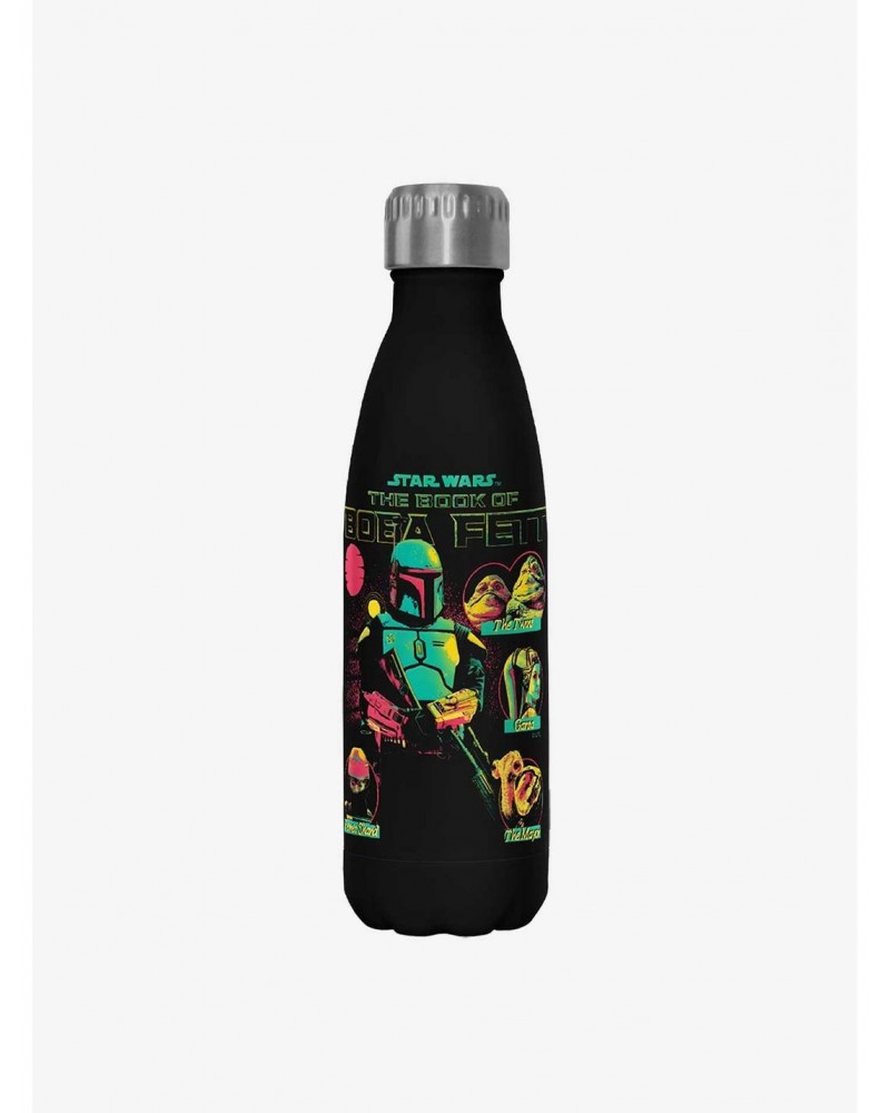 Star Wars The Book of Boba Fett Takeover Black Stainless Steel Water Bottle $9.96 Water Bottles