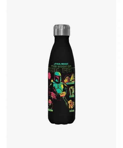 Star Wars The Book of Boba Fett Takeover Black Stainless Steel Water Bottle $9.96 Water Bottles