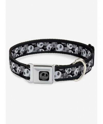 Nightmare Before Christmas Jack Expression Stack Seatbelt Buckle Dog Collar $9.71 Pet Collars