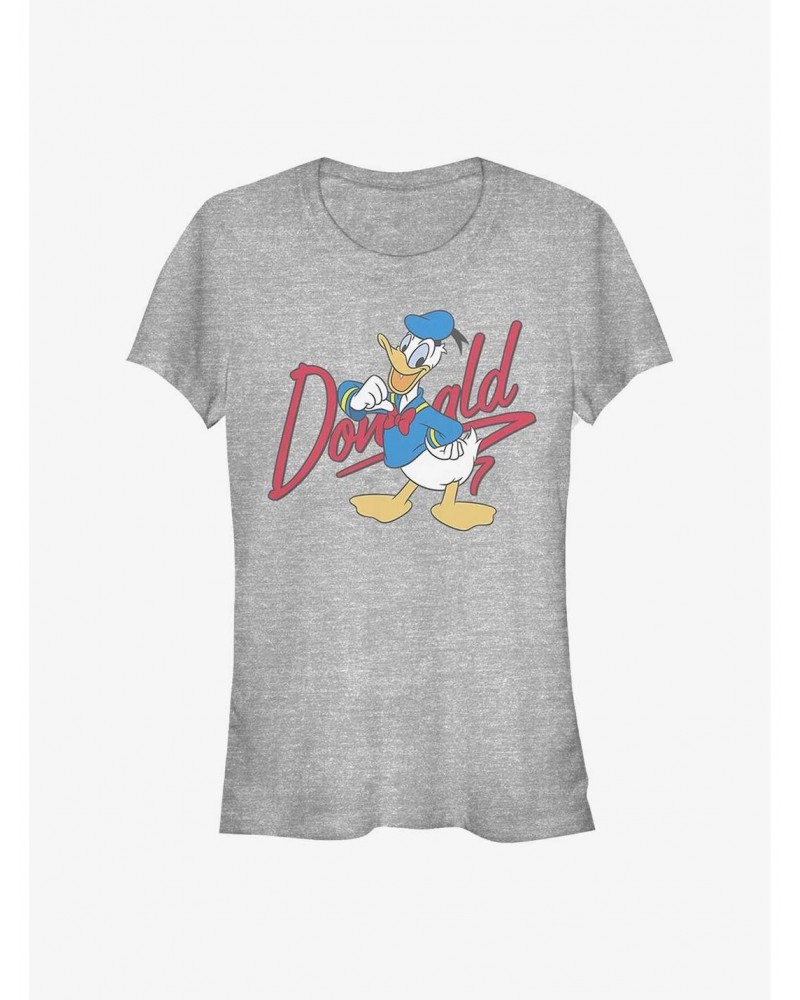 Disney Donald Duck Signature Donald Girls T-Shirt $8.47 T-Shirts