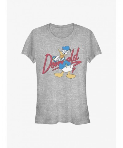 Disney Donald Duck Signature Donald Girls T-Shirt $8.47 T-Shirts