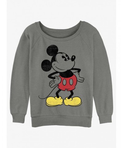 Disney Mickey Mouse Classic Vintage Mickey Girls Slouchy Sweatshirt $14.39 Sweatshirts