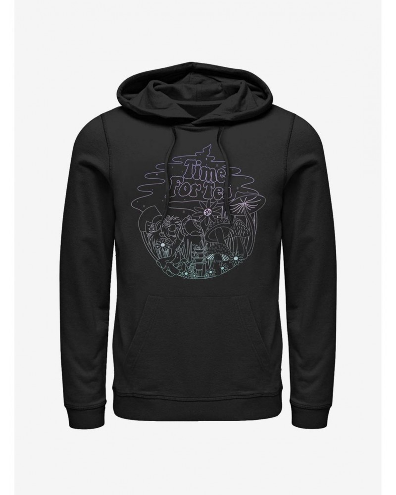 Disney Alice In Wonderland Tea Time Line Hoodie $19.31 Hoodies