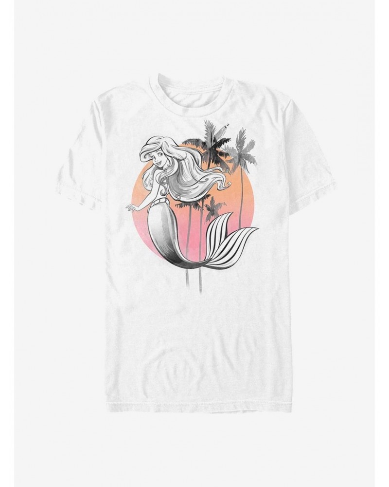 Disney The Little Mermaid Sunset T-Shirt $8.37 T-Shirts