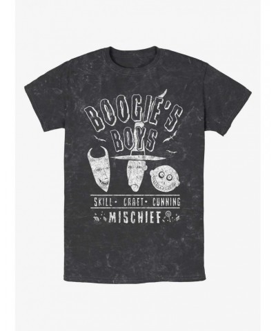 Disney The Nightmare Before Christmas Boogie's Boys Mineral Wash T-Shirt $11.91 T-Shirts