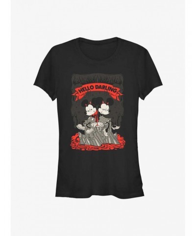 Disney Mickey Mouse & Minnie Mouse Hello Darling Girls T-Shirt $9.96 T-Shirts