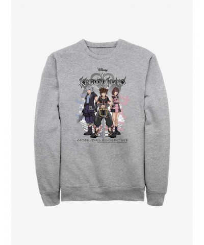 Kingdom Hearts Riku, Sora, and Kairi Group Sweatshirt $12.55 Sweatshirts