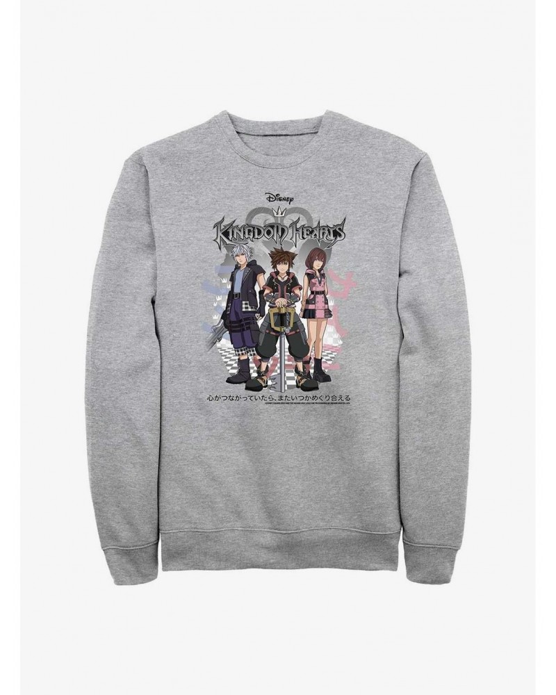 Kingdom Hearts Riku, Sora, and Kairi Group Sweatshirt $12.55 Sweatshirts