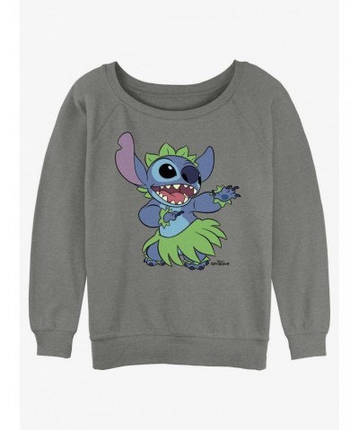 Disney Lilo & Stitch Big Hula Girls Slouchy Sweatshirt $13.28 Sweatshirts