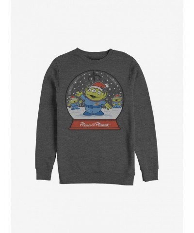 Disney Pixar Toy Story Aliens Snow Globe Holiday Sweatshirt $17.34 Sweatshirts