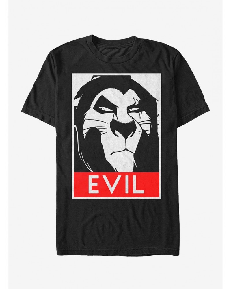 Disney Lion King Evil Scar Poster T-Shirt $11.23 T-Shirts