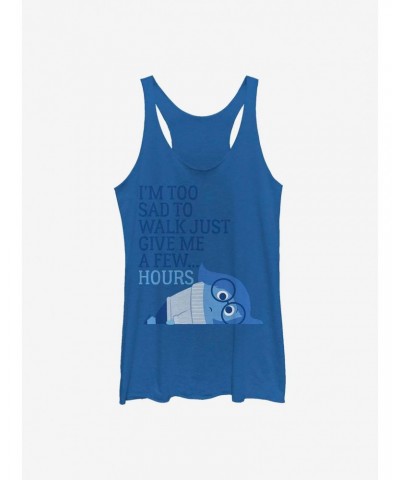 Disney Pixar Inside Out Too Sad To Walk Girls Tank $11.66 Tanks