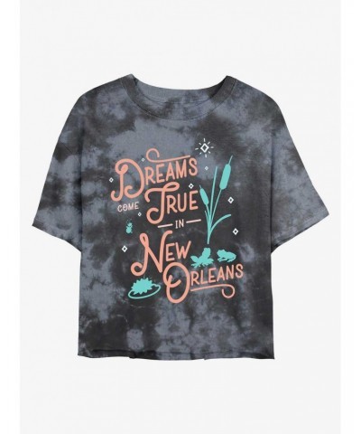 Disney Princesses New Orleans Dreams Tie-Dye Girls Crop T-Shirt $12.14 T-Shirts