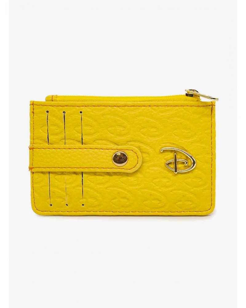 Disney Signature D Debossed Yellow Vegan Leather Cardholder $8.36 Cardholder