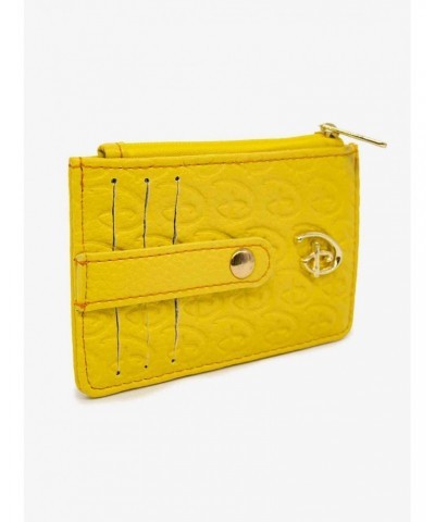 Disney Signature D Debossed Yellow Vegan Leather Cardholder $8.36 Cardholder