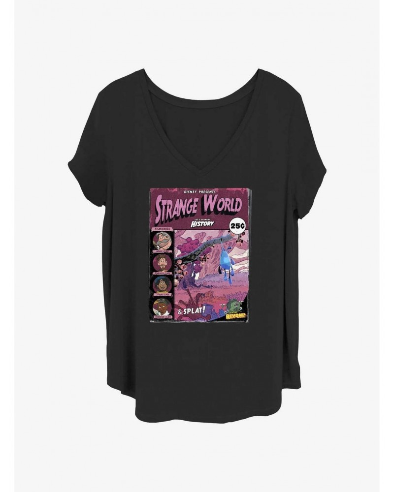 Disney Strange World Strange Adventures Comic Cover Girls T-Shirt Plus Size $12.14 T-Shirts