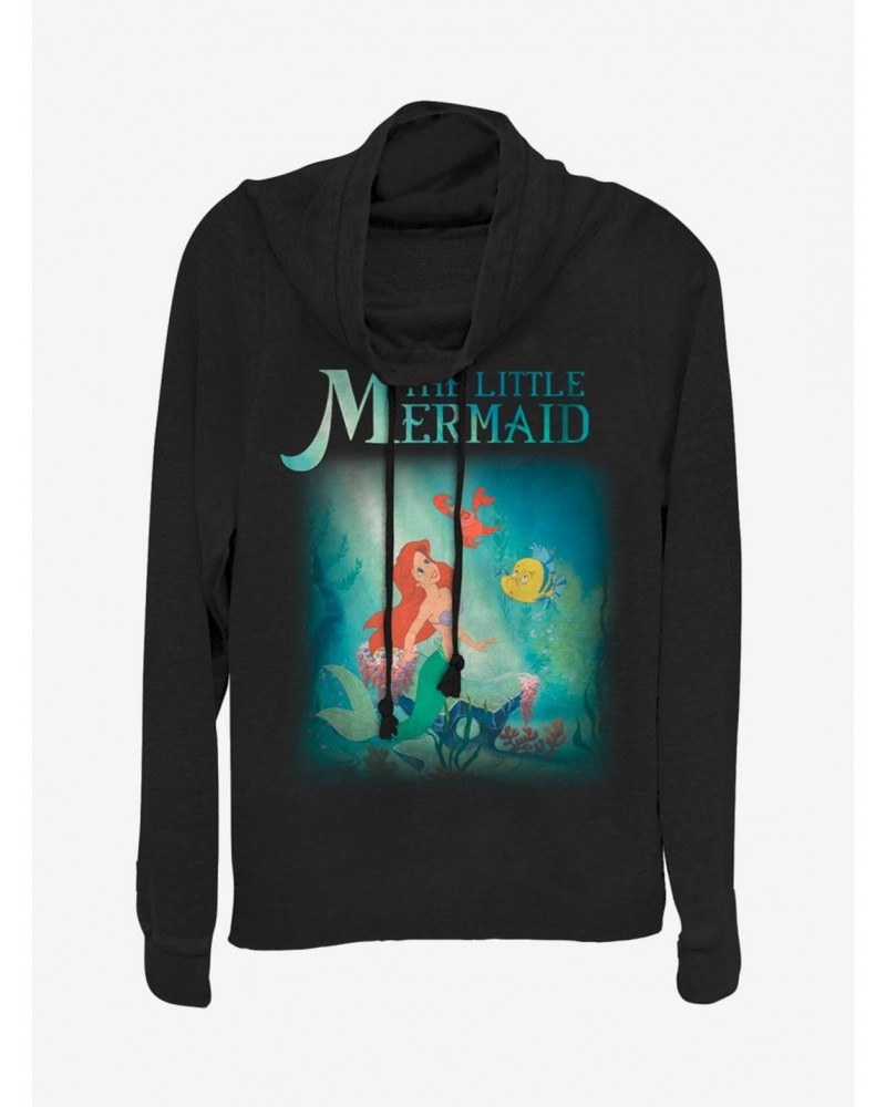 Disney The Little Mermaid Trio Cowlneck Long-Sleeve Girls Top $13.47 Tops