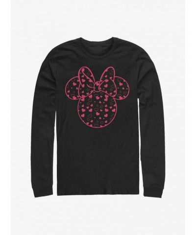 Disney Minnie Mouse Minnie Hearts Fill Long-Sleeve T-Shirt $12.50 T-Shirts