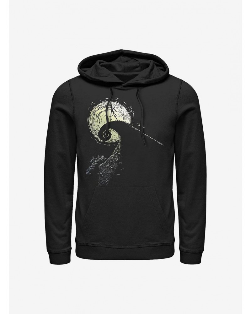 Disney The Nightmare Before Christmas Spiral Hill Jack Hoodie $18.86 Hoodies