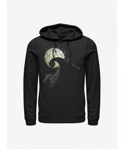 Disney The Nightmare Before Christmas Spiral Hill Jack Hoodie $18.86 Hoodies