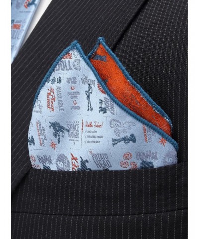 Disney Pixar Toy Story 4 Characters Blue Pocket Square $10.12 Squares