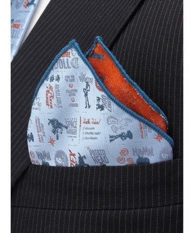 Disney Pixar Toy Story 4 Characters Blue Pocket Square $10.12 Squares