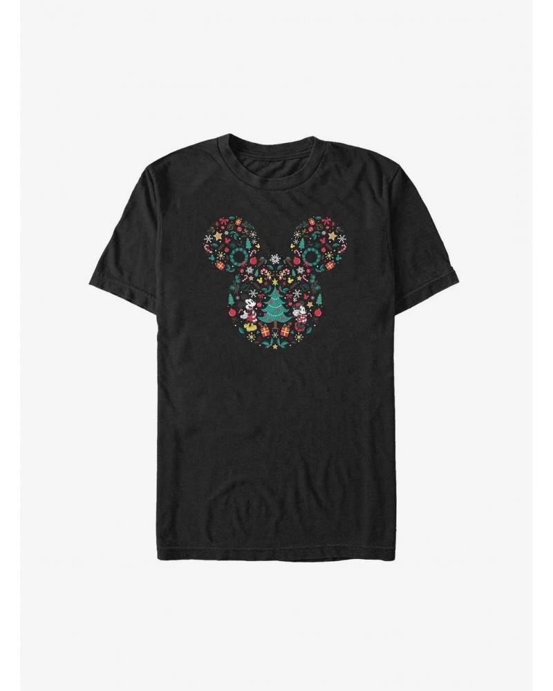 Disney Mickey Mouse Christmas Icon Ear Big & Tall T-Shirt $9.87 T-Shirts