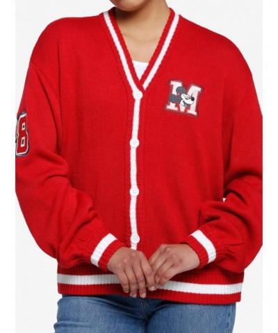 Her Universe Disney100 Mickey Mouse Club Vintage Girls Varsity Cardigan $26.90 Cardigans