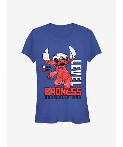 Disney Lilo & Stitch Badness Level Girls T-Shirt $8.47 T-Shirts