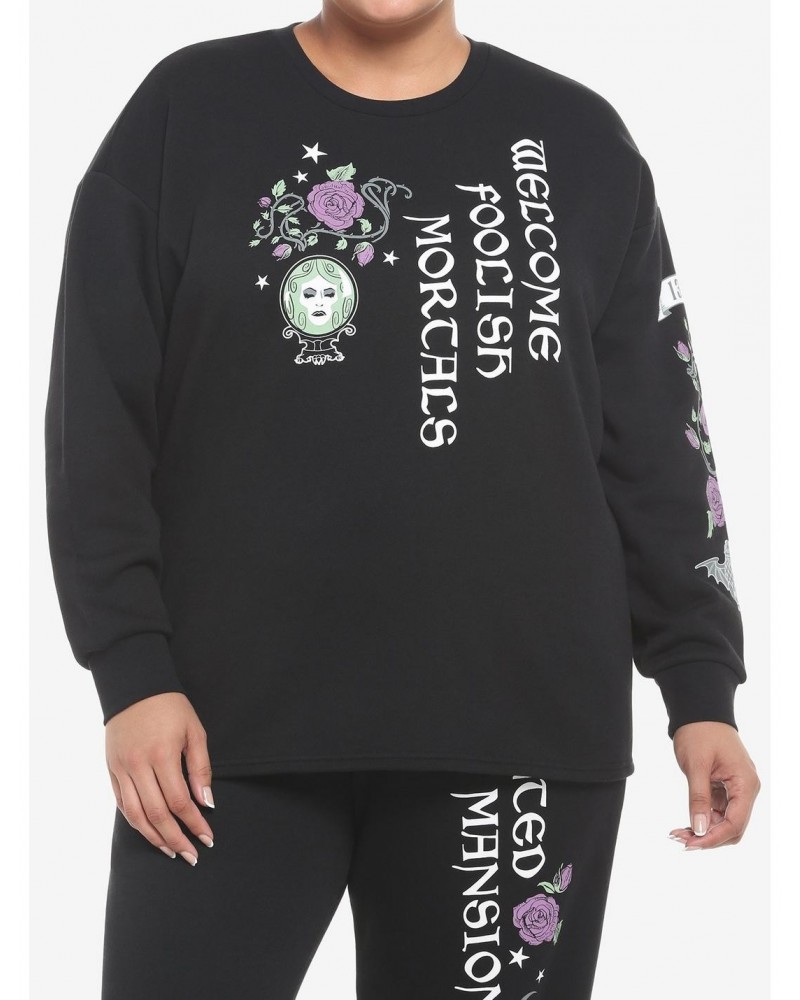 Her Universe Disney The Haunted Mansion Madame Leota Girls Crop Sweatshirt Plus Size $14.85 Sweatshirts