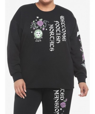 Her Universe Disney The Haunted Mansion Madame Leota Girls Crop Sweatshirt Plus Size $14.85 Sweatshirts