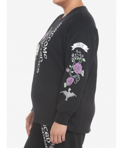 Her Universe Disney The Haunted Mansion Madame Leota Girls Crop Sweatshirt Plus Size $14.85 Sweatshirts