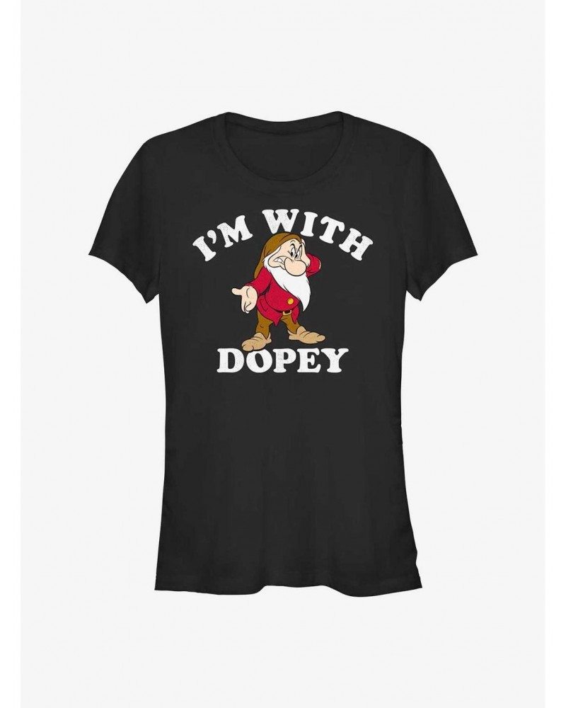 Disney Snow White and the Seven Dwarfs I'm With Dopey Girls T-Shirt $12.45 T-Shirts