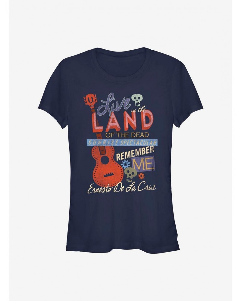 Disney Pixar Coco Live In The Land Of The Dead Girls T-Shirt $9.46 T-Shirts