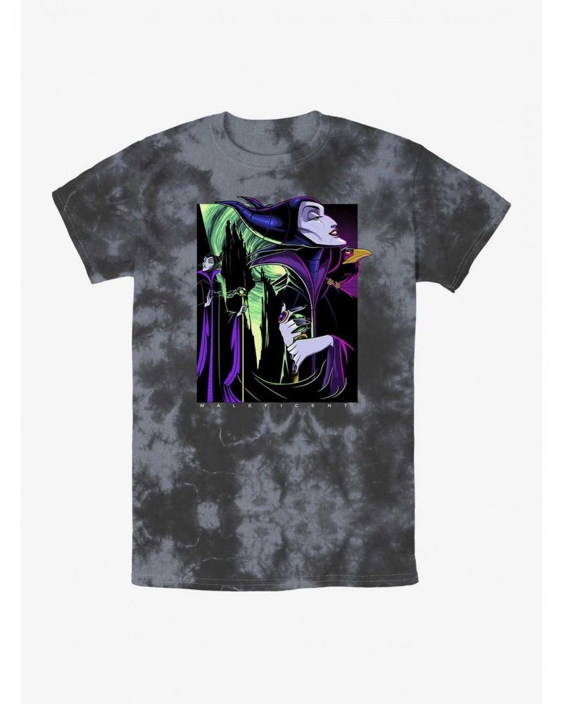 Disney Sleeping Beauty Maleficent Mistress of Evil Tie-Dye T-Shirt $12.95 T-Shirts