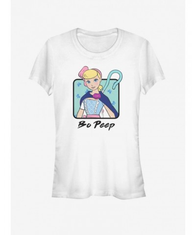 Disney Pixar Toy Story 4 Bo Peep Cloak Girls White T-Shirt $10.46 T-Shirts