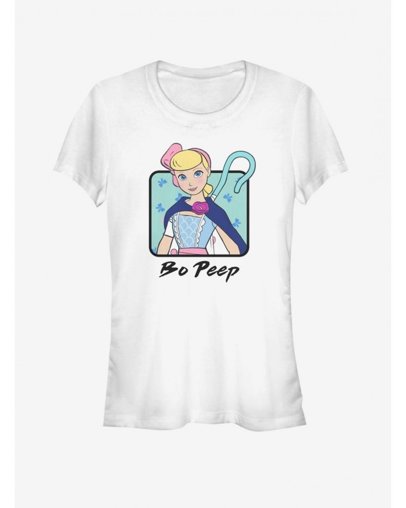 Disney Pixar Toy Story 4 Bo Peep Cloak Girls White T-Shirt $10.46 T-Shirts