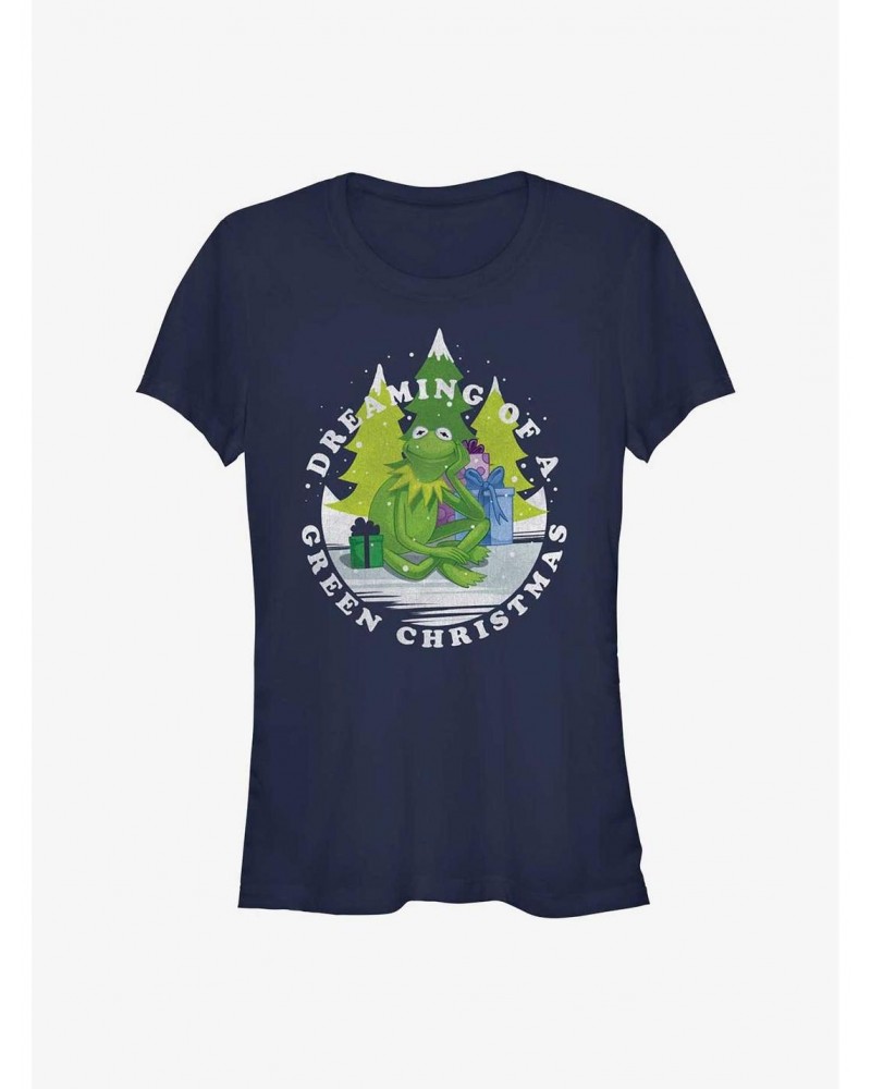 Disney The Muppets Green Christmas Girls T-Shirt $9.46 T-Shirts