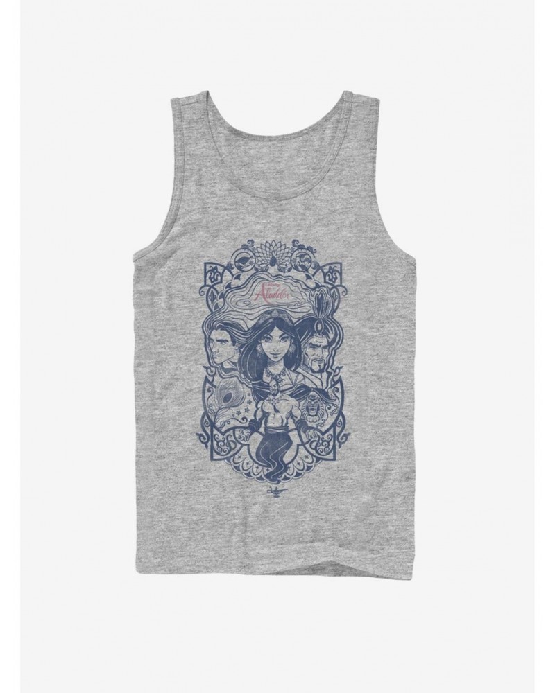 Disney Aladdin 2019 Vintage Aladdin Collage Tank $9.71 Tanks