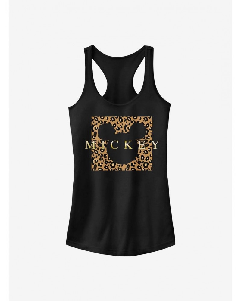 Disney Mickey Mouse Leopard Square Mick Girls Tank $10.71 Tanks