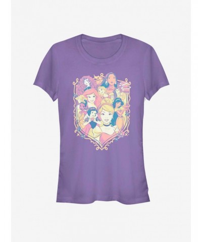 Disney Princess Classic Princess Shield Girls T-Shirt $8.22 T-Shirts