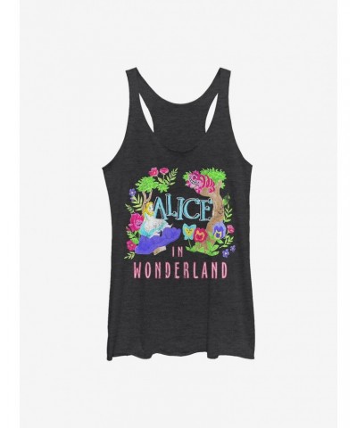 Disney Alice In Wonderland Neon Alice Girls Tank $9.58 Tanks