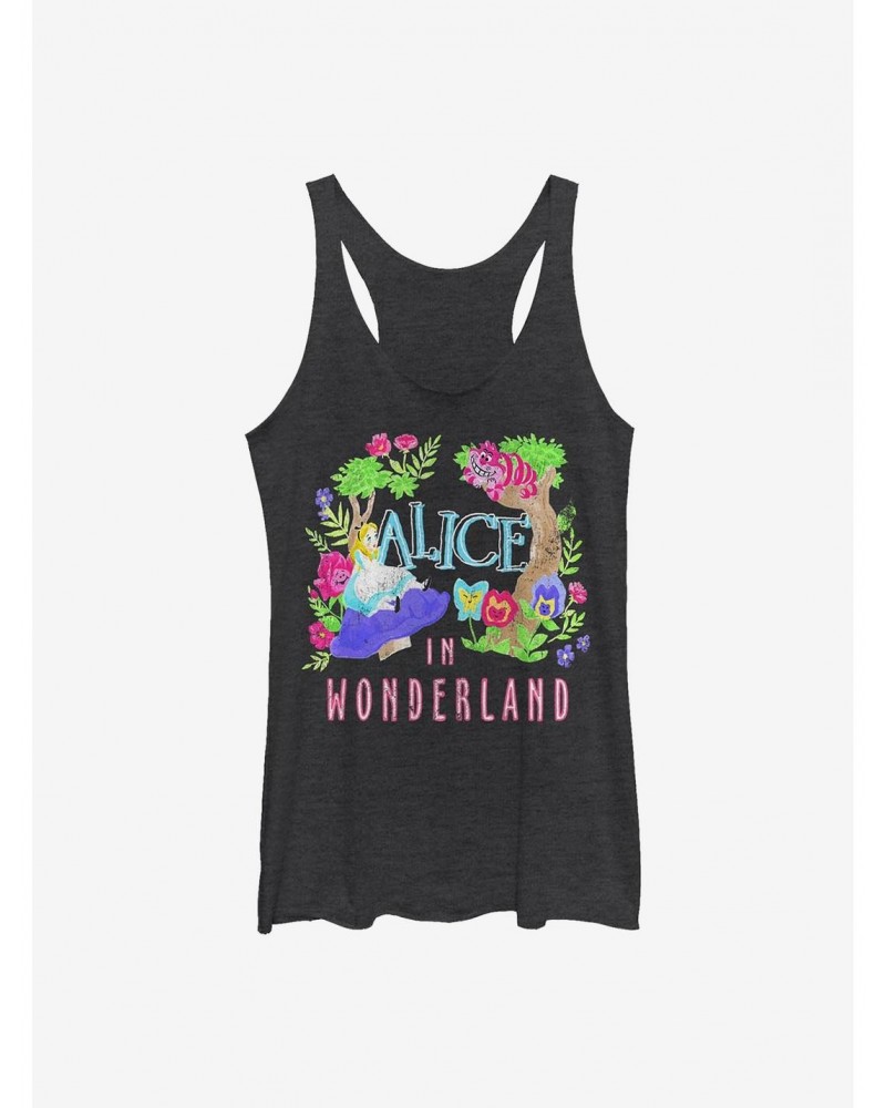 Disney Alice In Wonderland Neon Alice Girls Tank $9.58 Tanks