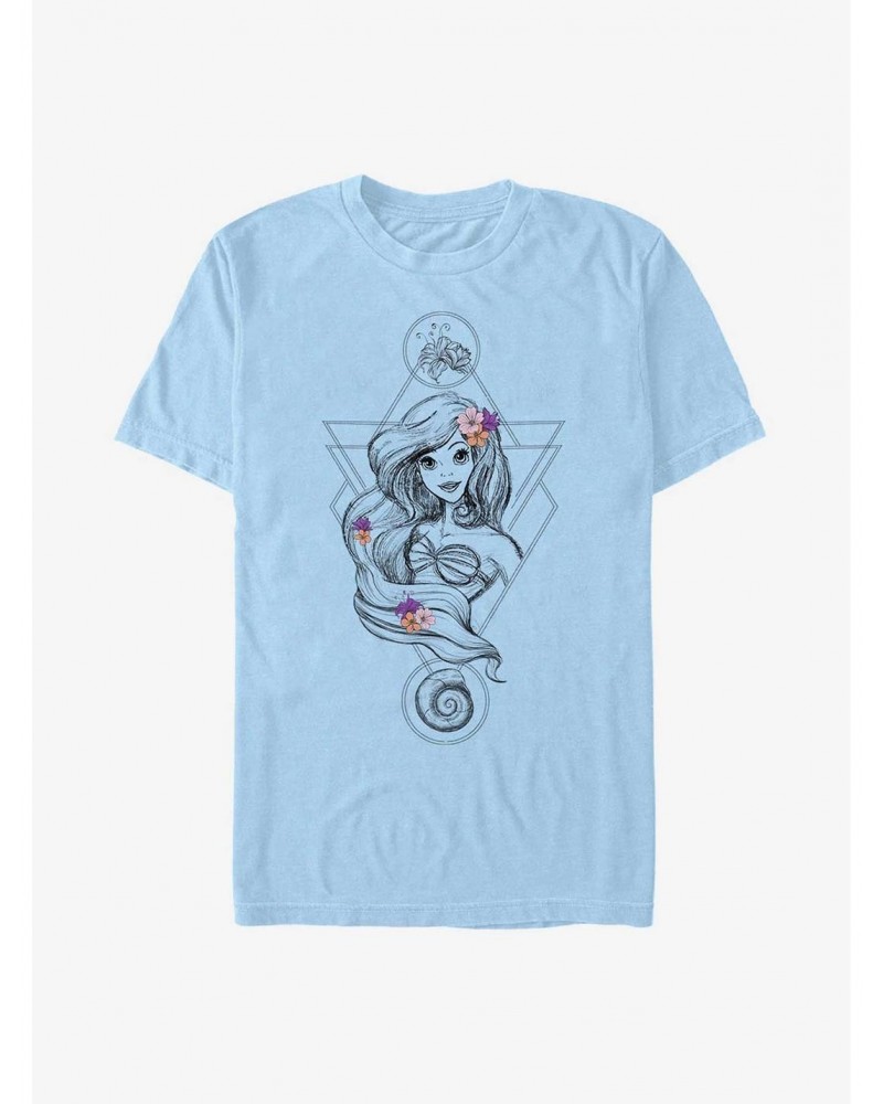 Disney The Little Mermaid Boho Ariel T-Shirt $9.32 T-Shirts