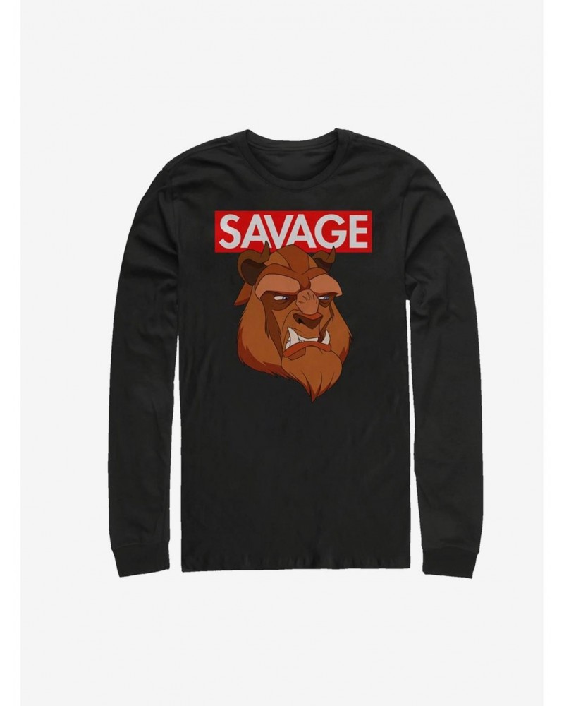 Disney Beauty and the Beast Savage Beast Long-Sleeve T-Shirt $9.87 T-Shirts