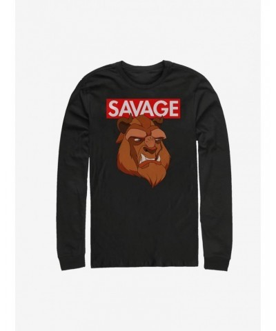 Disney Beauty and the Beast Savage Beast Long-Sleeve T-Shirt $9.87 T-Shirts