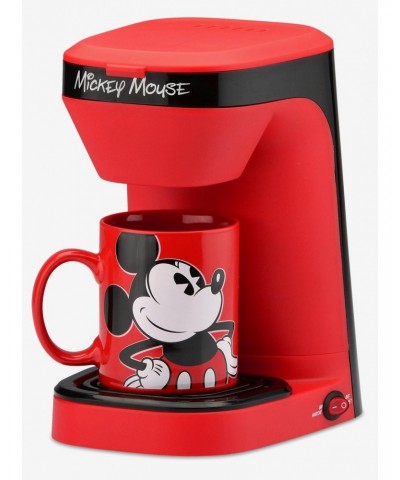 Disney Mickey Mouse 1-Cup Coffee Maker with Mug $15.13 Mugs